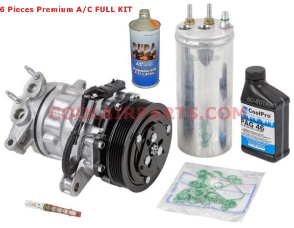 2002 - 2005 Jeep Liberty AC Compressor 3.7L  2 Years Warranty FULL KIT 55037466AE W/FLUSH